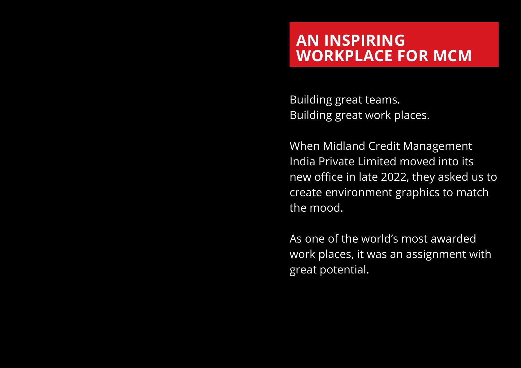 An Inspiring Workplace for MCM — page 1